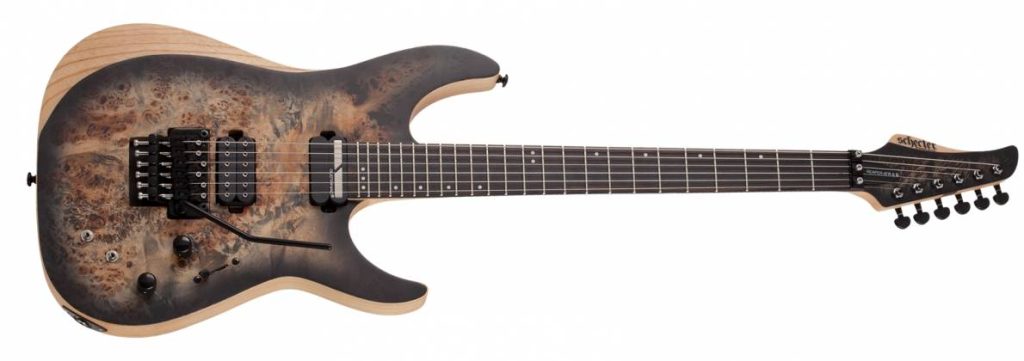 GUITARRA ELECTRICA SCHECTER REAPER 6 FR-S SATIN CHARCOAL BURTS SKU:1506 - Imagen 2