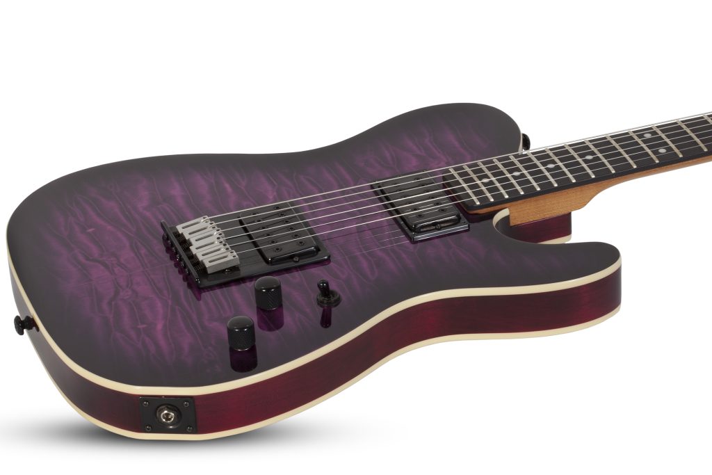 GUITARRA ELECTRICA SCHECTER PT PRO TRANS PURPLE BURTS  SKU:863 - Imagen 2