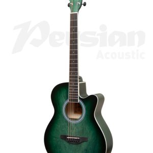 Guitarra Electroacustica Persian Ref: AF-H00LC-BL Verde Esmeralda - Imagen 2