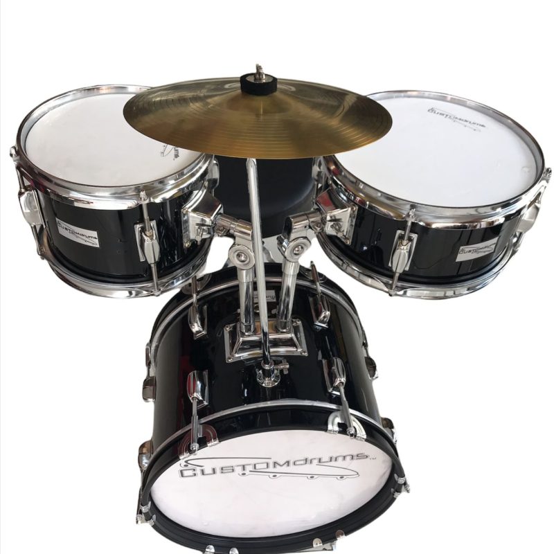 Bateria 3 Piezas Para Niño Custom Drums