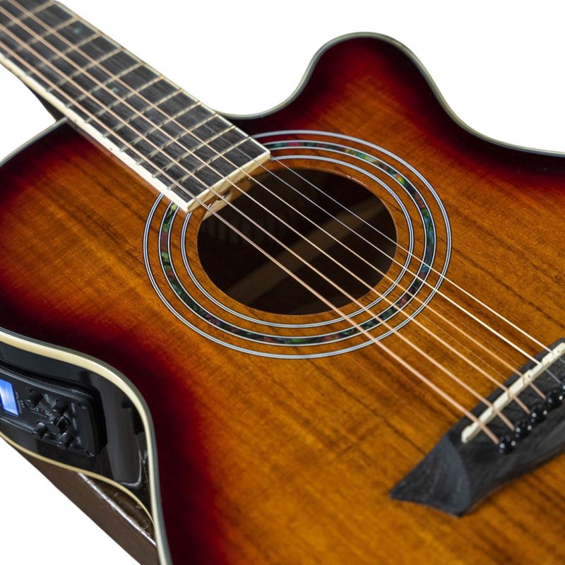 Guitarra Electroacustica Mini Jumbo Washburn EA55G-A-U - Imagen 2
