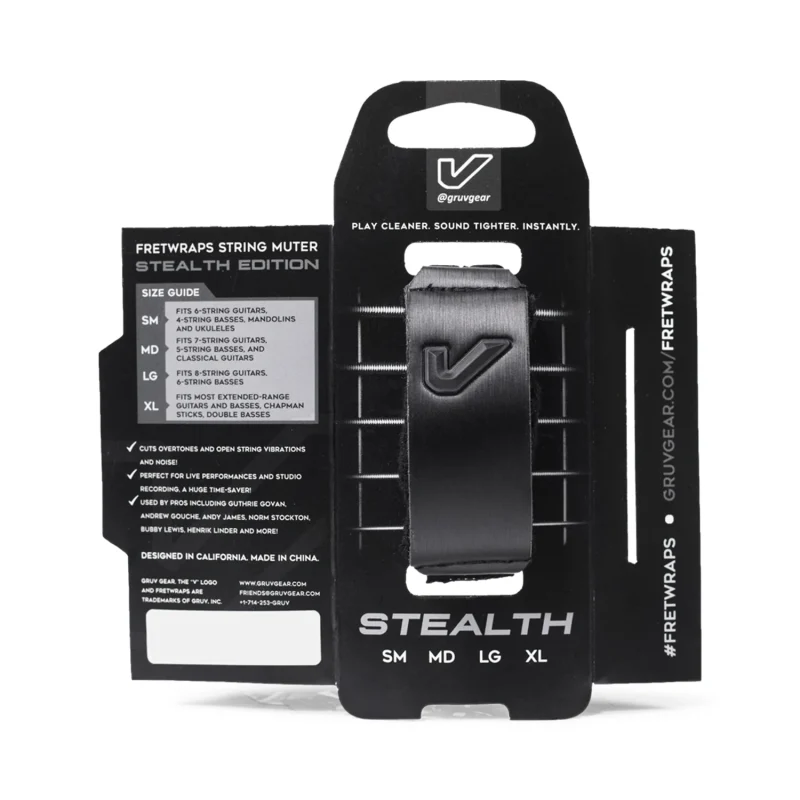 Fretwrap Gruv Gear Negro FW1-STL-MD