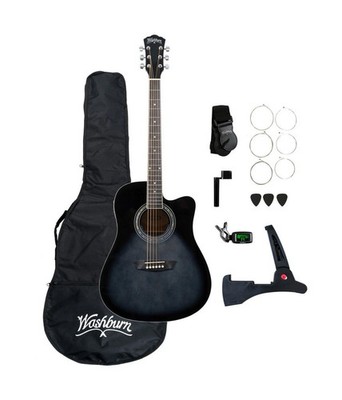 Pack de guitarra electroacústica Washburn WA90CETBBPACK-U - Imagen 2