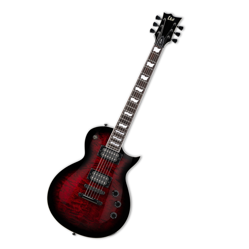 Guitarra LTD  EC-256 QM See Thru Black LEC256QMSTBCSB