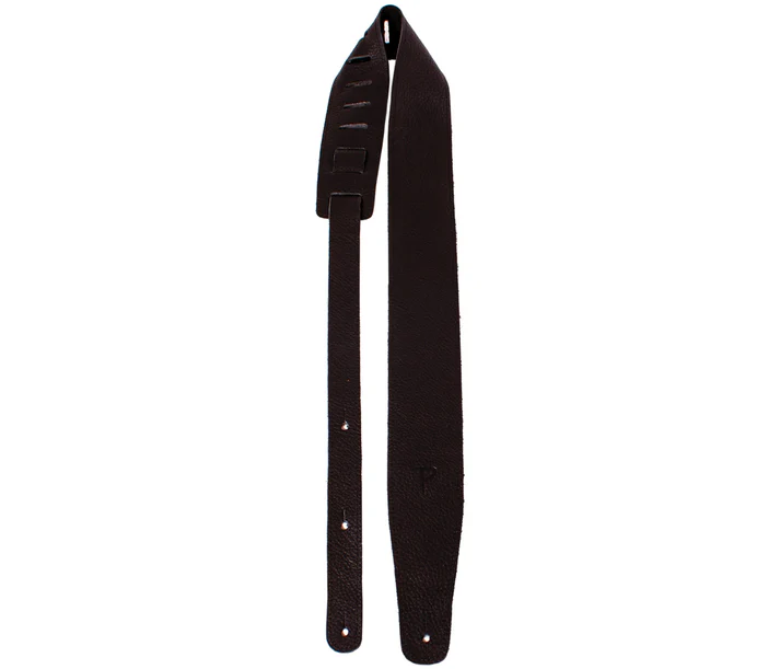 Correa Perris Saddle Leather Guitar Strap - Black P25SDL-7171