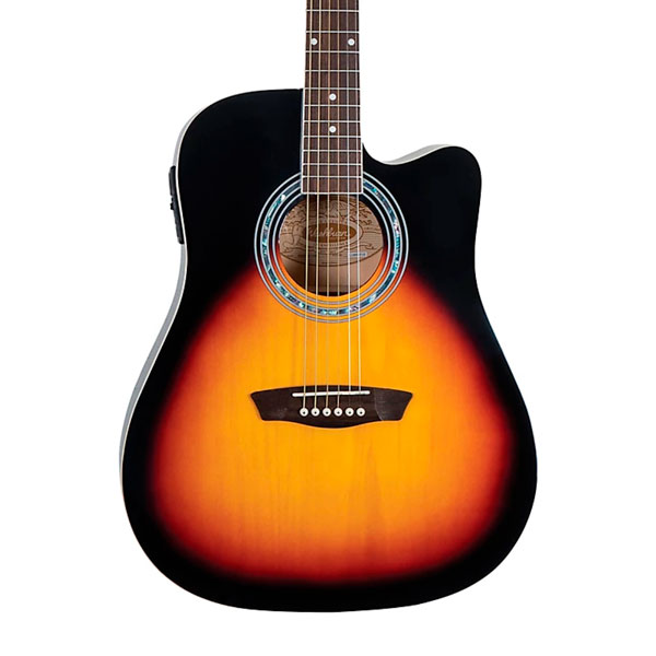 Guitarra Electroacústica Folk Washburn Sunburts WA90CEVSB-U - Imagen 2