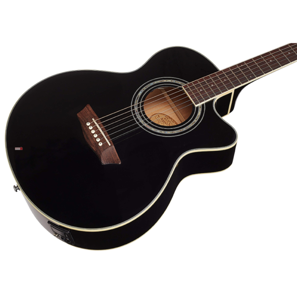 Guitarra Electroacustica Washburn Mini Jumbo EA12B-A-U - Imagen 2