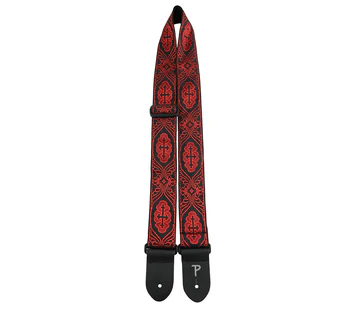 Correa Perris Blk/Red Cross Jacquard Guitar Strap TWS-7071