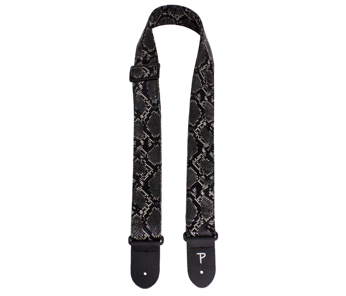 Correa Perris Faux Snake Skin - Black VGS-7555
