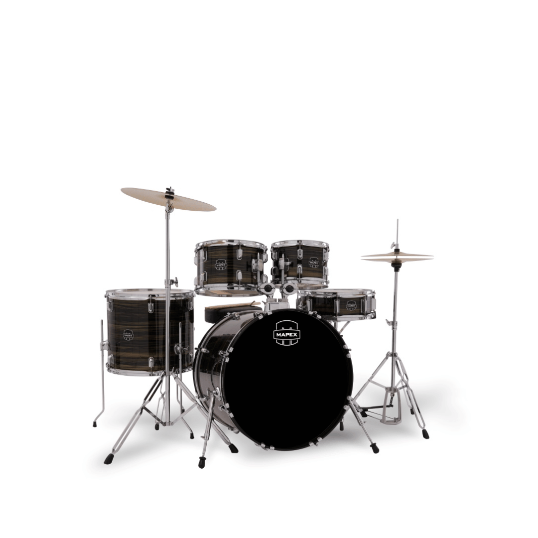 Bateria Mapex Comet Covering Kit Ebony Yellow Grain