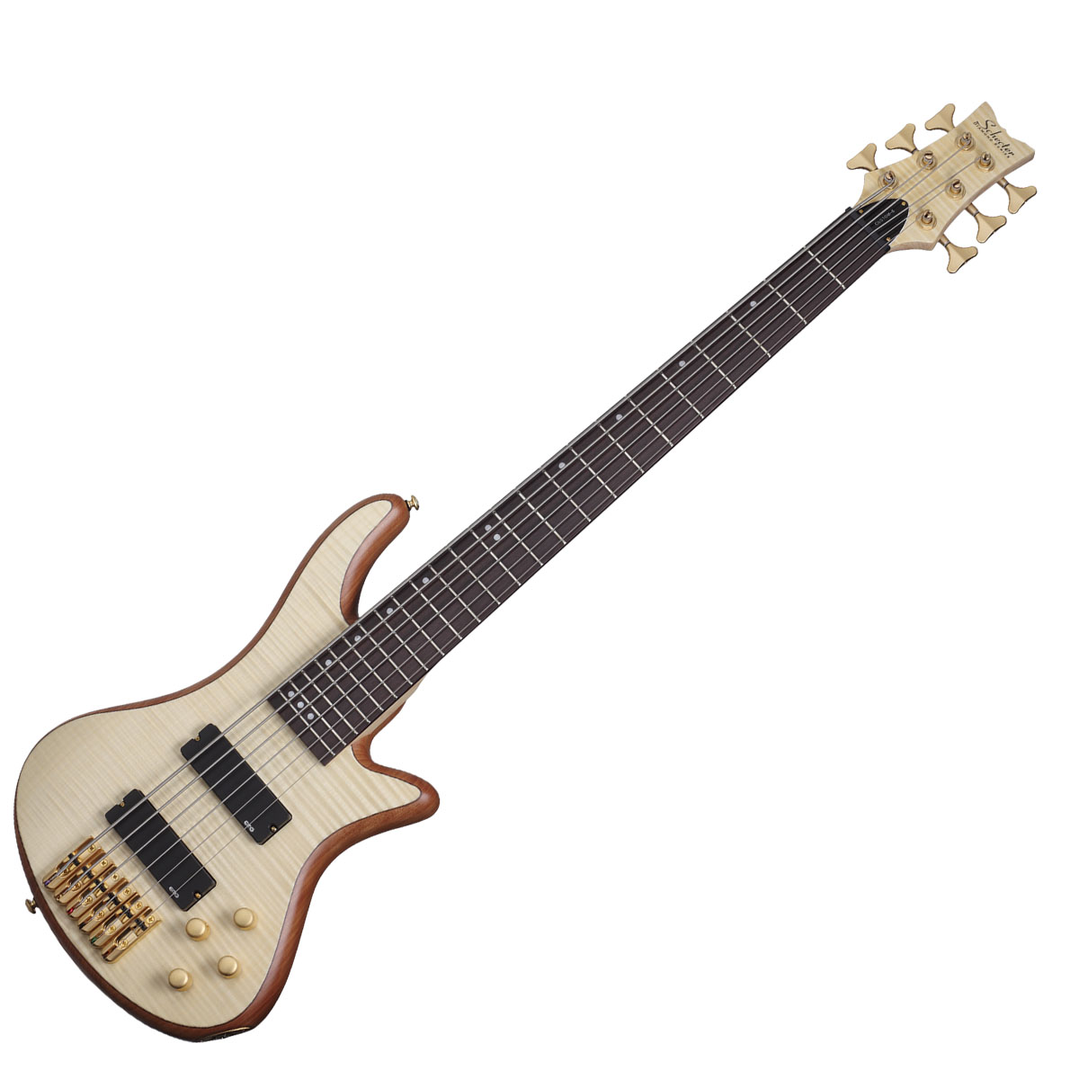 BAJO SCHECTER STILETTO CUSTOM NATURAL 6 SKU:2543