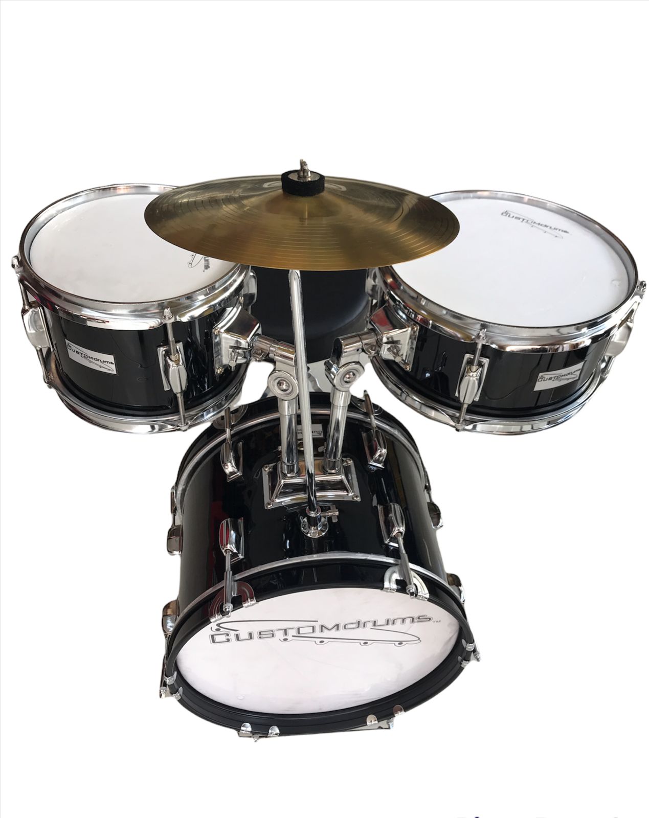 Bateria 3 Piezas Para Niño Custom Drums
