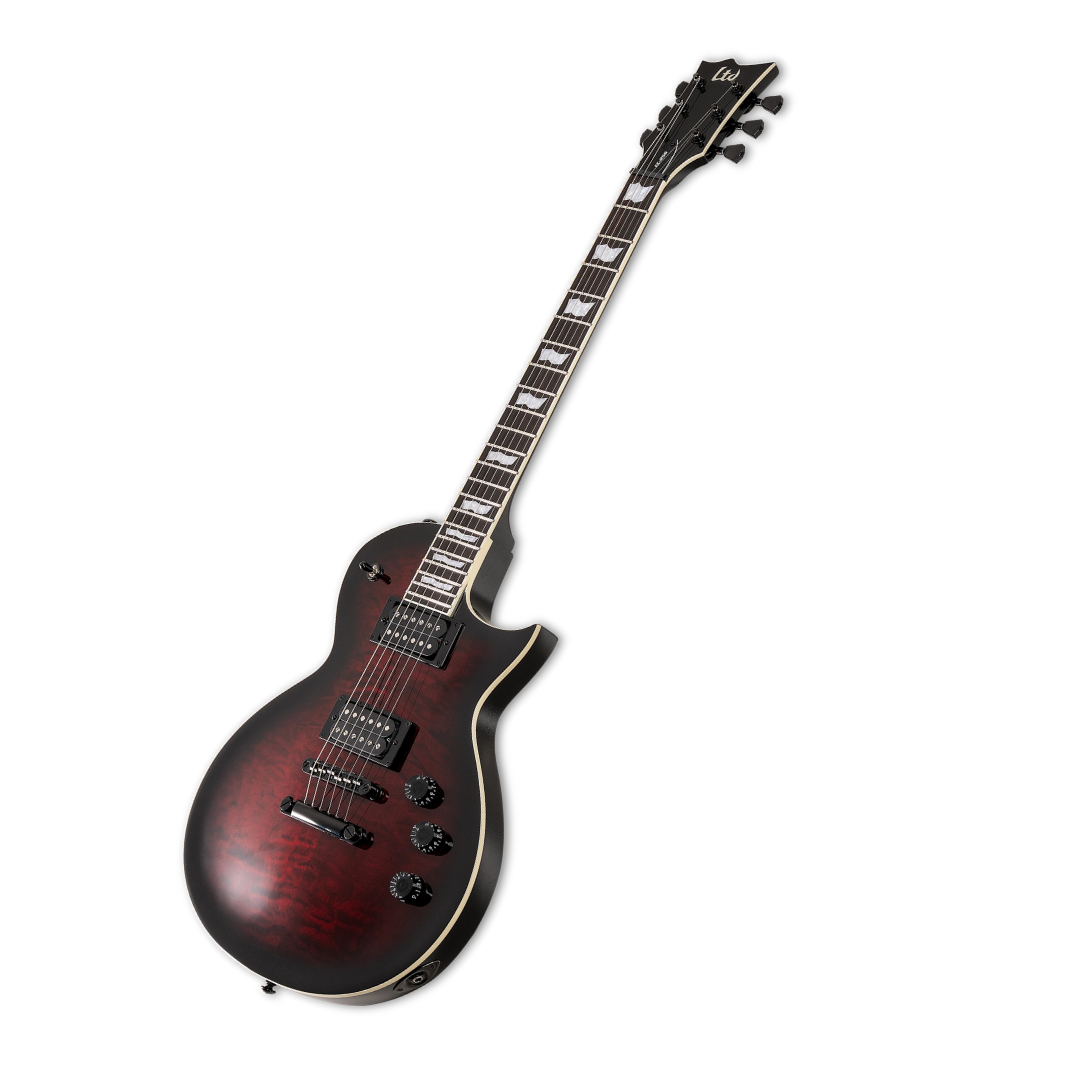 Guitarra LTD EC-256 QM See Thru Black LEC256QMSTBCSB - Imagen 3
